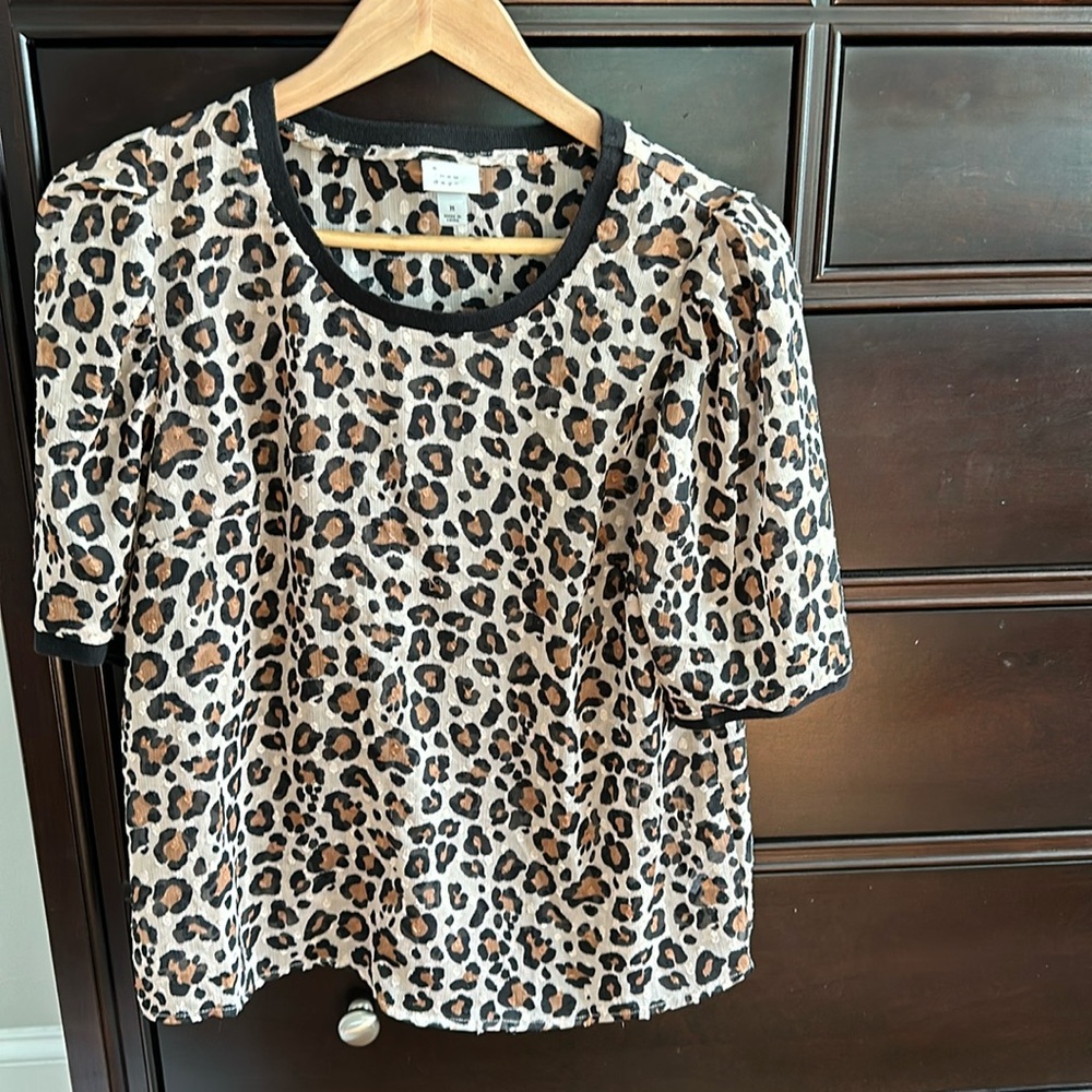 Leopard print blouse